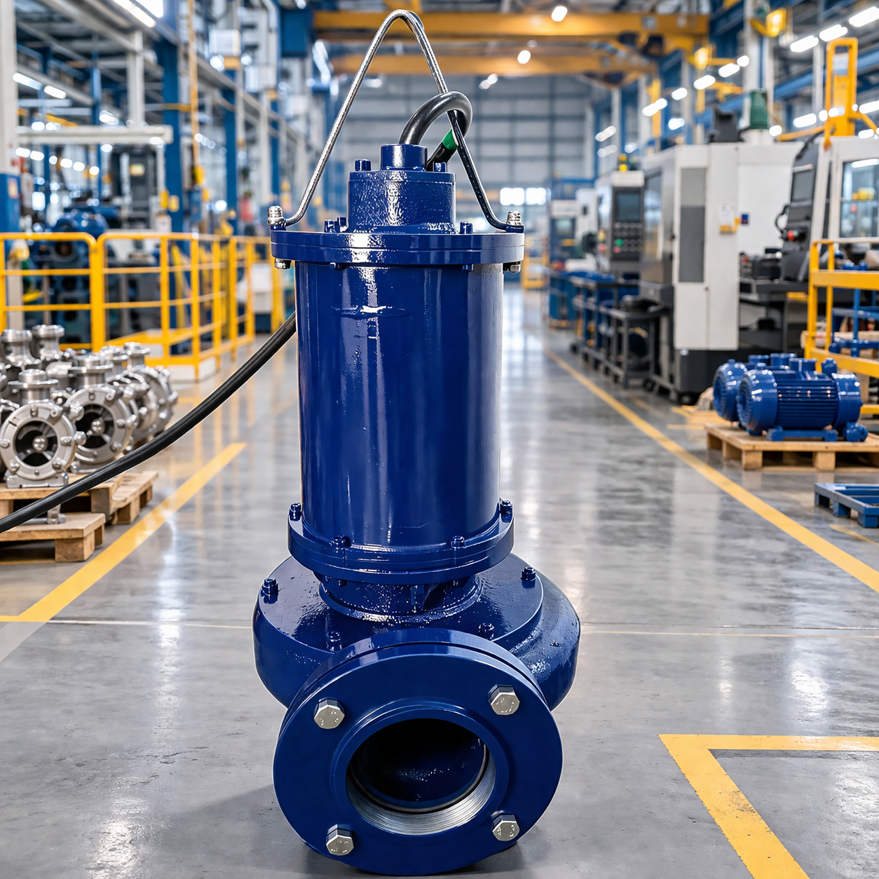 5 HP 1440 RPM Non-Cloge Sewage Pump